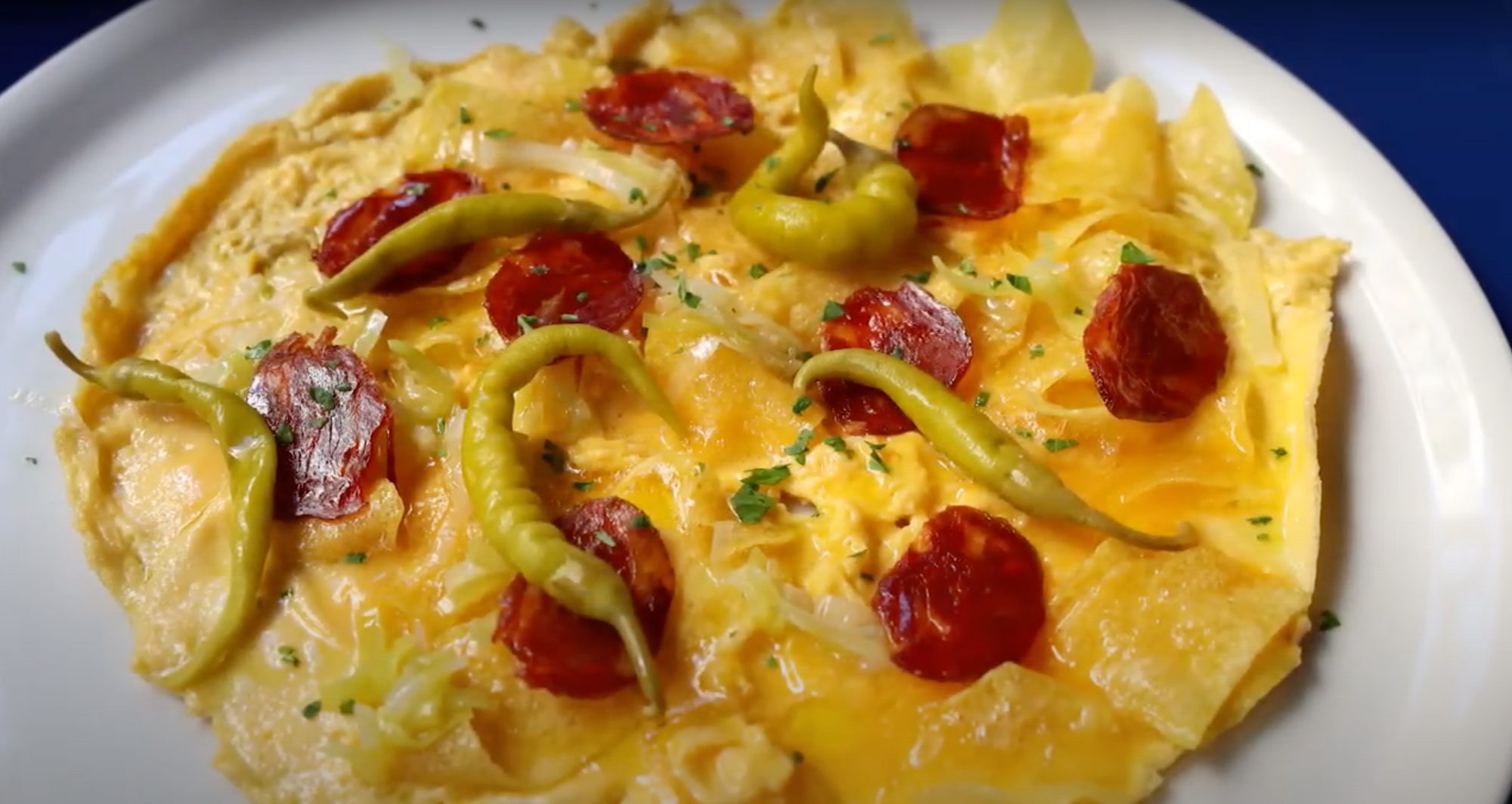 "Lazy" Omelette with Iberico Chorizo